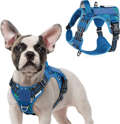 No Pull Tactical Dog Harness Molle Vest Adjustable Medium Large Dogs