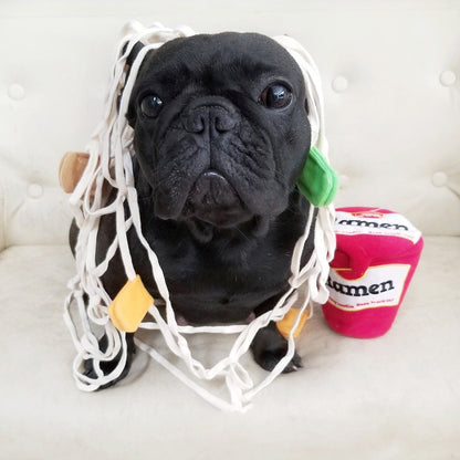 Korea Ramen Sniffing Interactive Foreign Trade Factory Single Cute Pet Leaking Food Toy Dog Pet Sniffing Toy