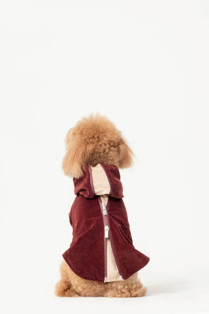 HUSTON HOODIE - DARK BURGUNDY