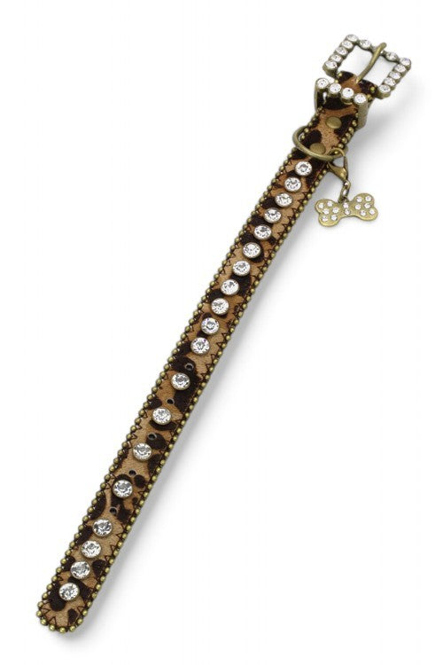 Ball Chain Crystal Dog Collar