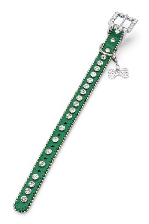 Ball Chain Crystal Dog Collar
