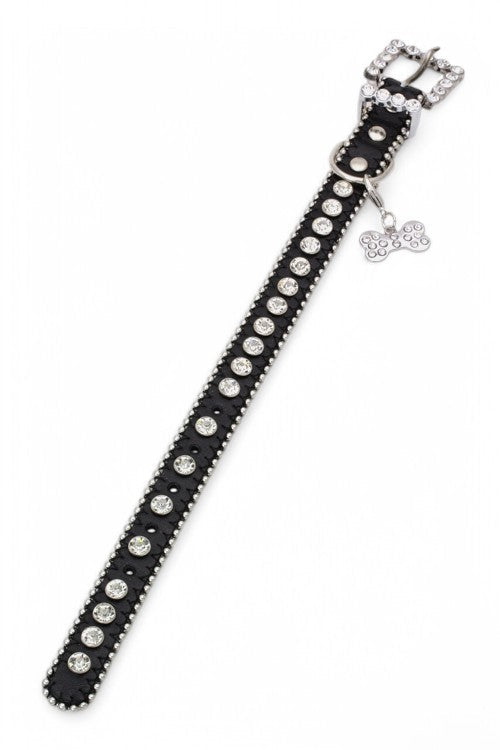 Ball Chain Crystal Dog Collar