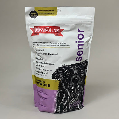 ZA@ THE MISSING LINK (5 Pack) Ultimate Senior Health Formula Dog Supplement 1 lb Bag BB 06/25