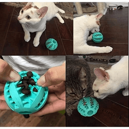 Dog Treat Toy Ball, Dog Tooth Cleaning Toy, Interactive Dog Toys Pack of 2