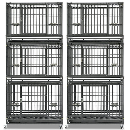 37" Stackable Heavy Duty Dog Crate 371D03
