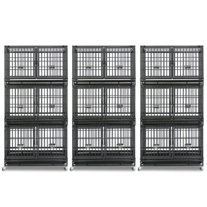 42" Stackable Dog Crate with Divider 43T (Standard Height)