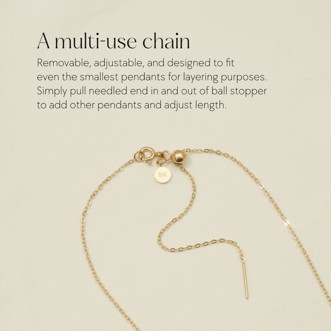 Rainbow Bridge - Cremation Necklace for Dog & Pet Ashes - Gold