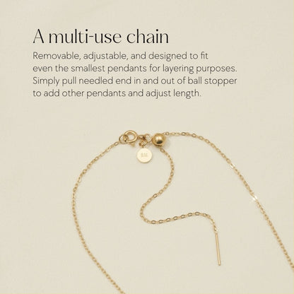 Rainbow Bridge - Cremation Necklace for Dog & Pet Ashes - Gold
