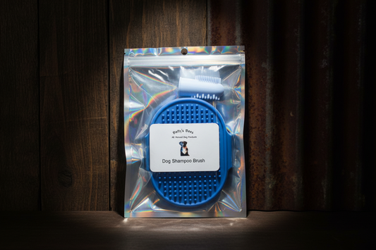 Betty’s Bees Dog Shampoo Blue Brush & Toothbrush Set