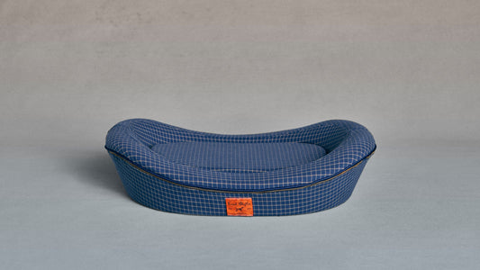 Timeless Dog Bed in Wren's Blueprint