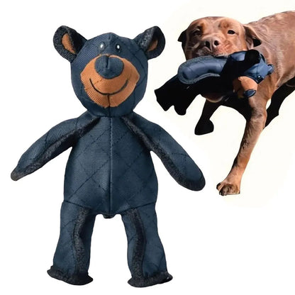 Mighty Bear Pet Soundmaking Toy Plush Interactive Dog Toy Grinding Cleaning Teeth Anti Bite Abreact Plaything Bear Pets Supplies