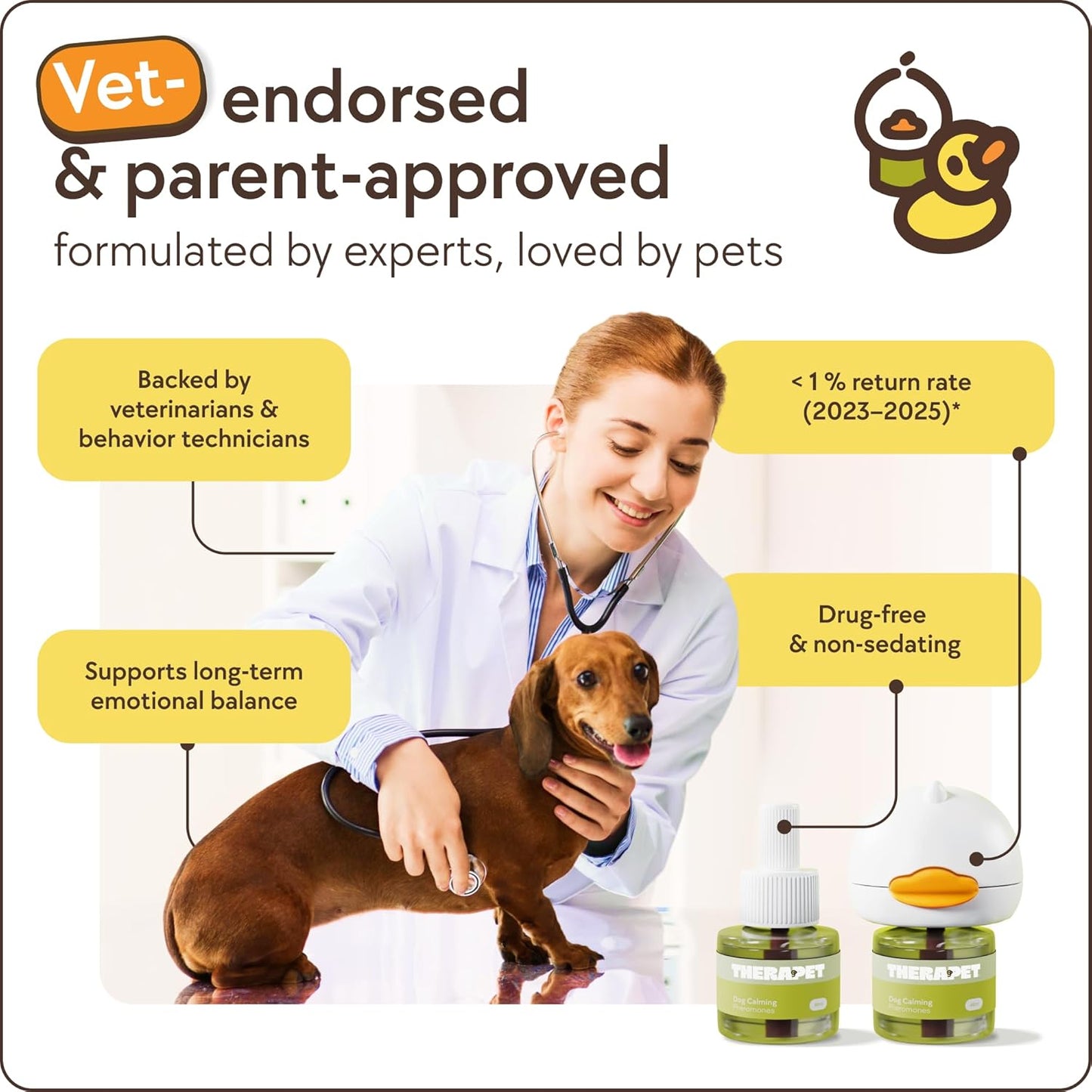Dog Calming Diffuser Pheromone Anxiety Relief Barking Chewing 2 Pack