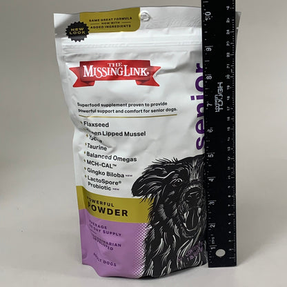 ZA@ THE MISSING LINK (5 Pack) Ultimate Senior Health Formula Dog Supplement 1 lb Bag BB 06/25