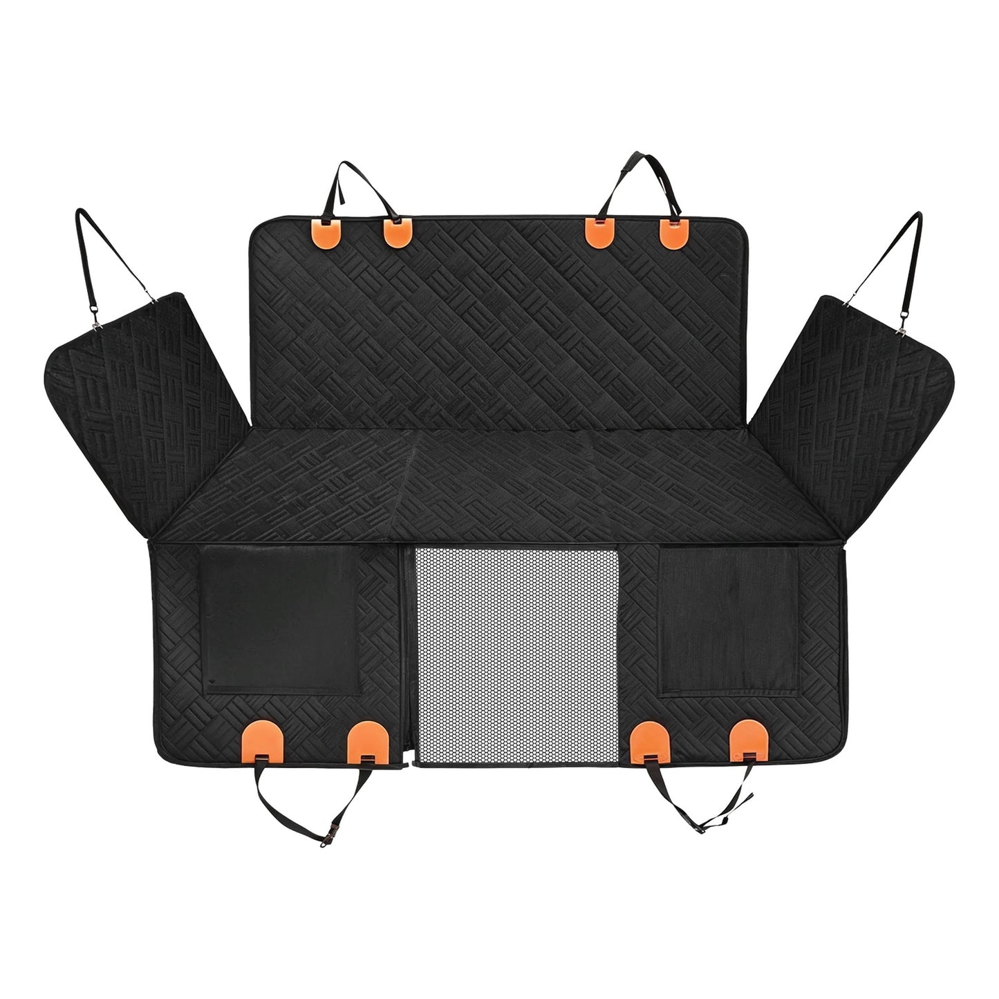 Dog Car Seat Cover, Waterproof Hammock, Non-Slip, Scratchproof, Mesh Window