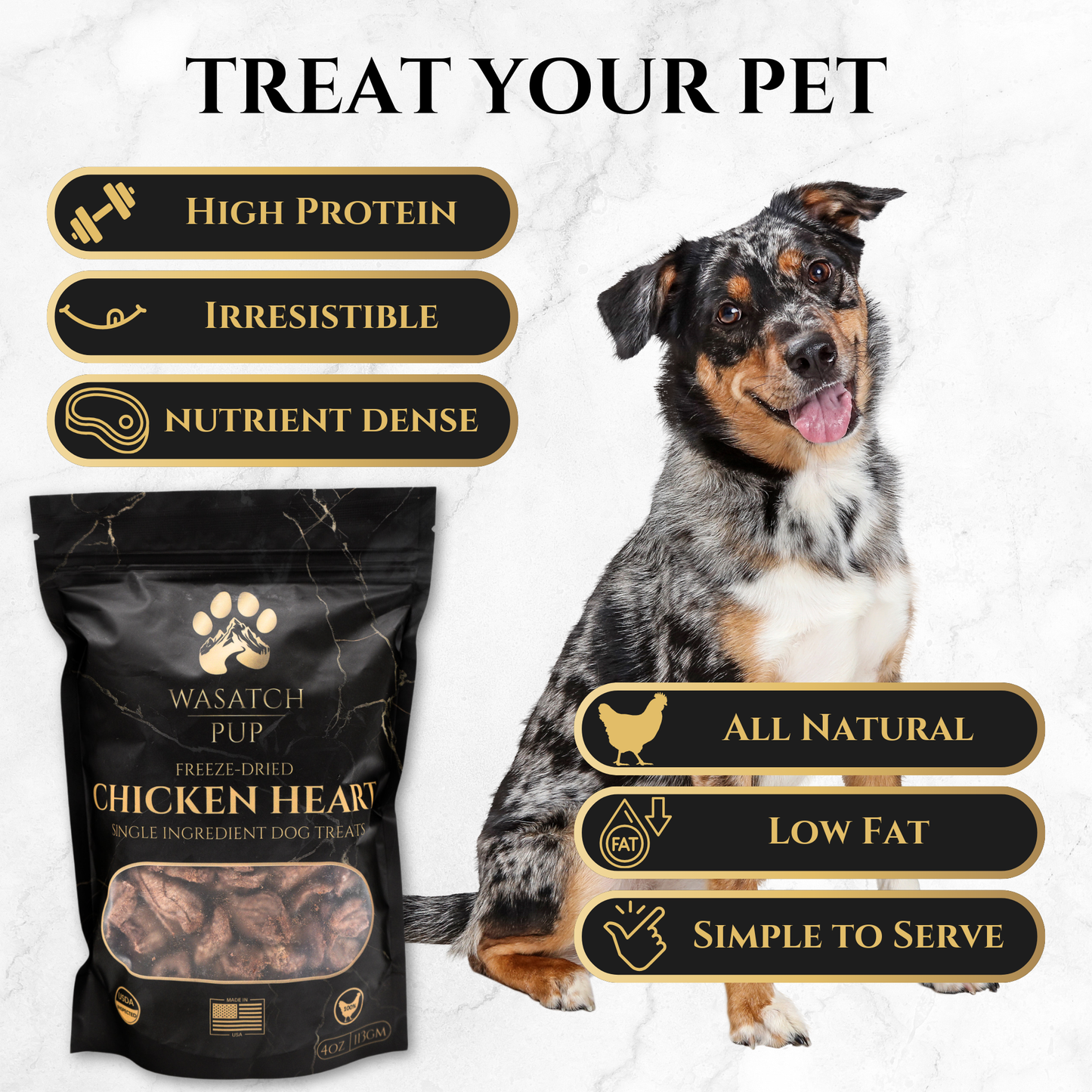 Freeze-Dried Chicken Heart