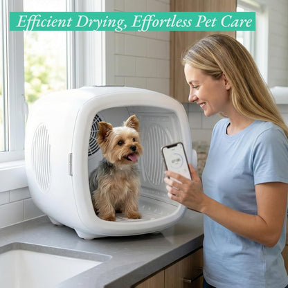 Pet Grooming Dryer Box Quiet Smart Temp Fast Dry Negative Ion Dog Cat