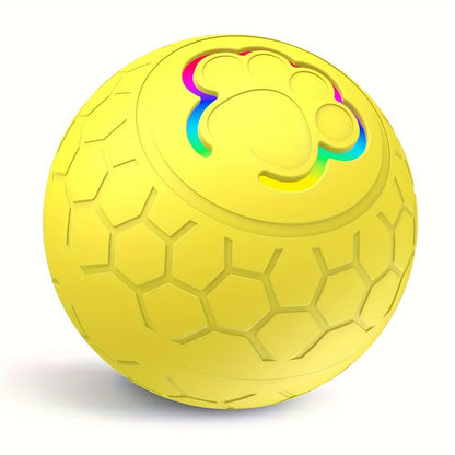 Smart Dog Toy Ball Electronic Interactive Pet Toy Ball USB Automatic Bouncing Rolling Toy Ball With RGB Lights Puppy Cat Product