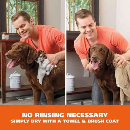 Waterless No Rinse Pet Shampoo Lavender & Chamomile 2-Pack for Dogs & Cats