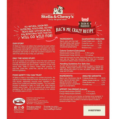 Stella & Chewy’s Freeze Dried Wild Weenies Bacon Dog Treats (11oz)