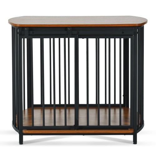 Furniture Style Dog Crate with Double Doors for Small and Medium Dogs