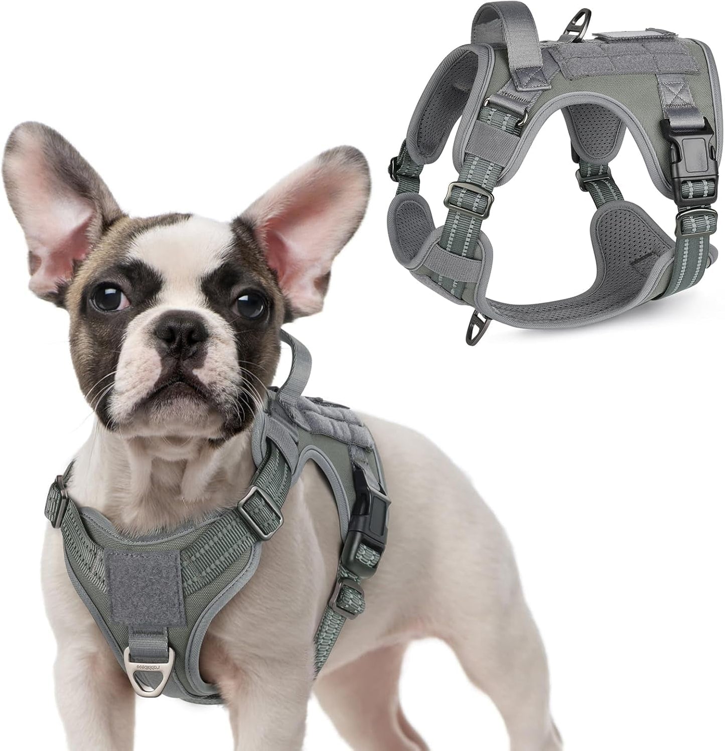 No Pull Tactical Dog Harness Molle Vest Adjustable Medium Large Dogs