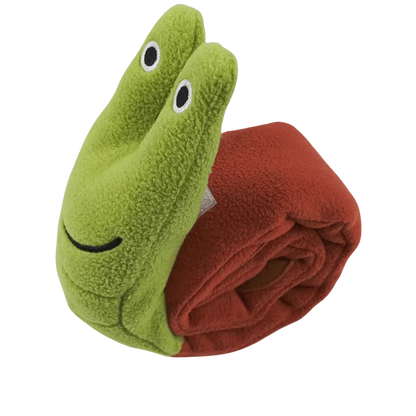 Dog Puzzle Feeder Plush Toy – Interactive Snail Design