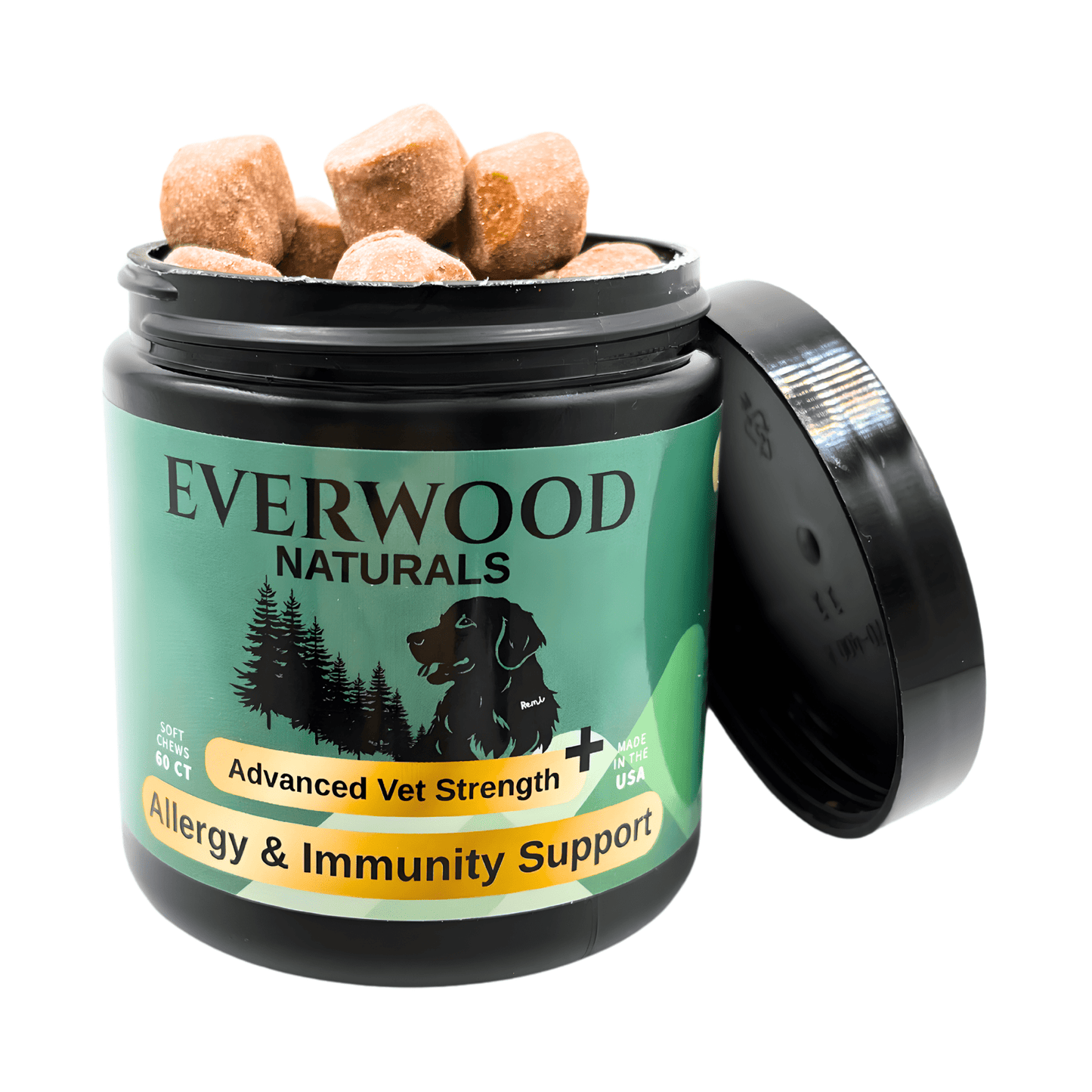 Everwood Naturals Advanced Vet Strength Allergy & Immunity Dog Supplement Chews
