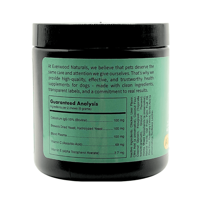 Everwood Naturals Advanced Vet Strength Allergy & Immunity Dog Supplement Chews