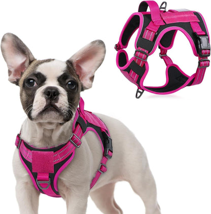 No Pull Tactical Dog Harness Molle Vest Adjustable Medium Large Dogs