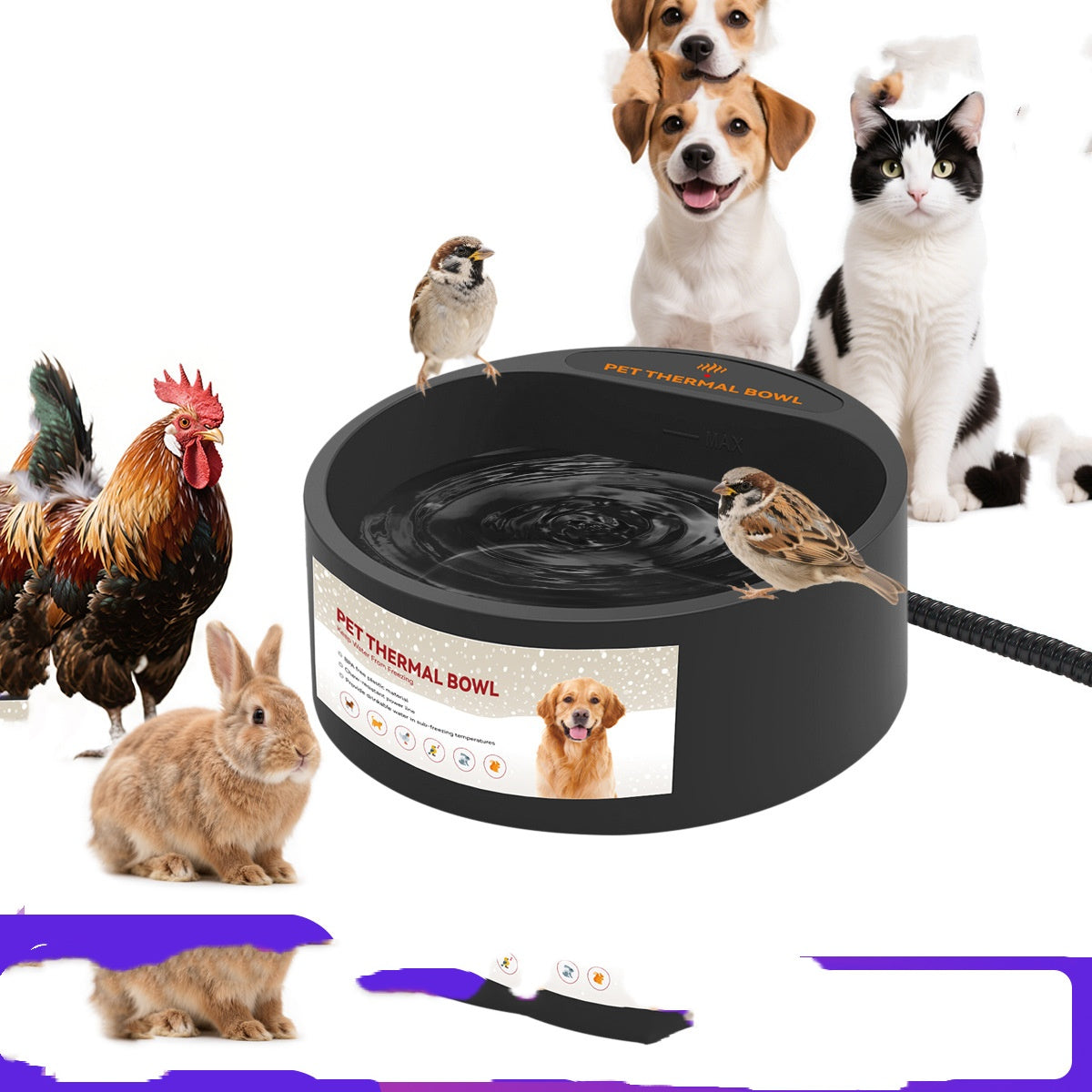 Pet Cat And Dog Bowl Heating Constant Temperature