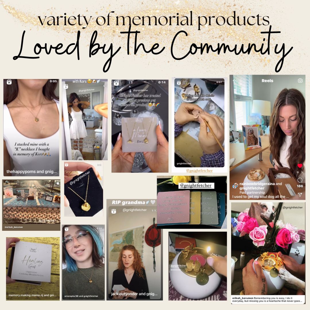 Paw Print - Cremation Necklace for Dog & Pet Ashes - Gold