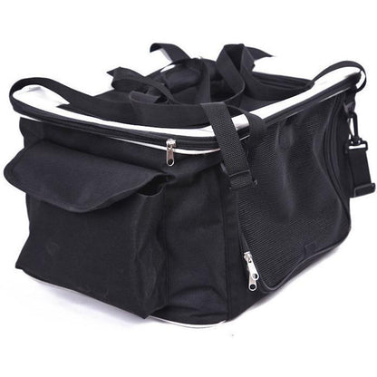 Pet Life ® Lightweight Collapsible Safety Travel Wire Folding Pet Dog Car Seat Carseat Carrier Crate