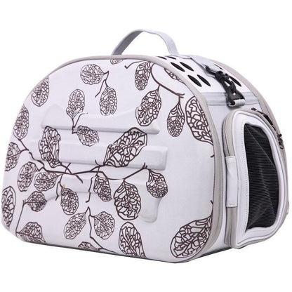 Pet Life ® 'Narrow Shelled' Lightweight Collapsible Military Grade Fashion Designer Travel Pet Dog Carrier Crate