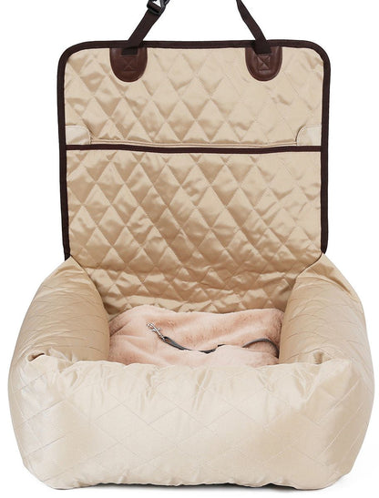 Pet Life ®'Pawtrol' Dual Converting Travel Safety Carseat and Pet Bed