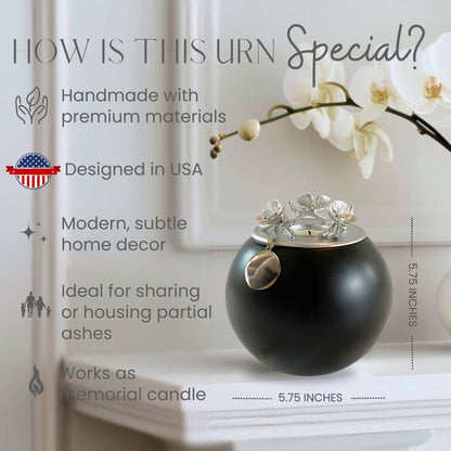 Orchid Urn for Dog & Pet Ashes - Handmade